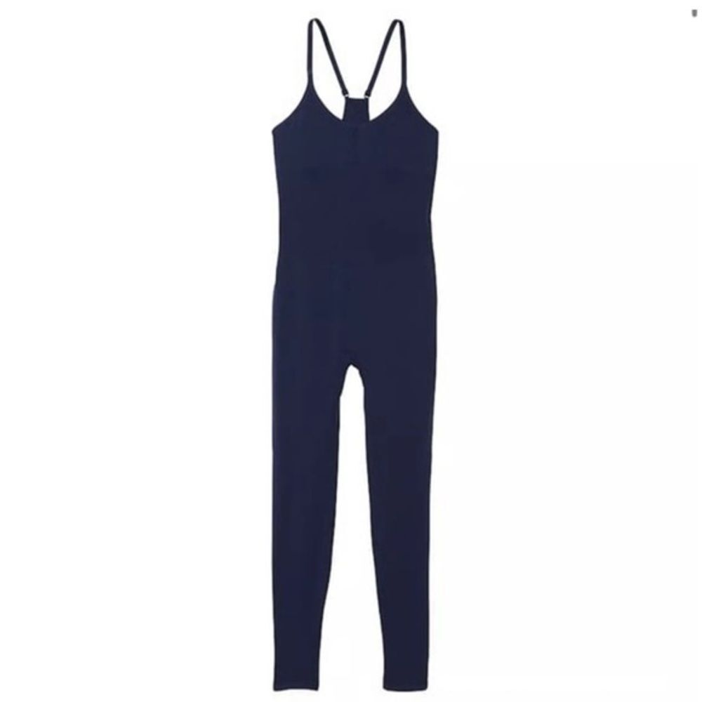 NWT VICTORIA’S SECRET PINK BLUE SEAMLESS WORKOUT , SIZE M